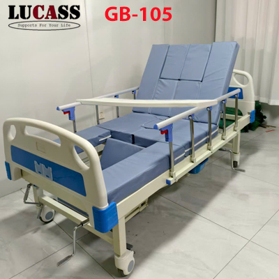 Giường y tế đa chức năng 3 tay quay 1 cần gạt Lucass GB-105