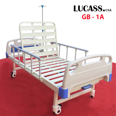 Giường bệnh nhân nhập khẩu 1 tay quay Lucass GB-1A