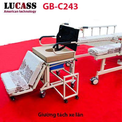 Giường tách xe lăn Lucass GB-C243 (GB-6E)