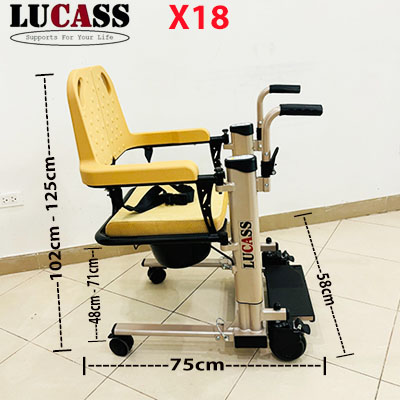 Xe di chuyển bệnh nhân điện tử Lucass X18