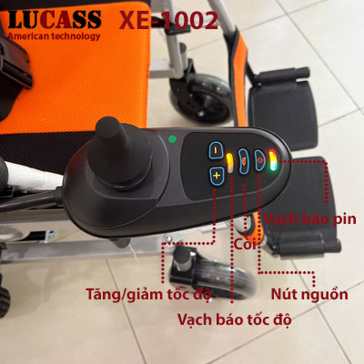 Xe lăn điện Lucass XE-1002 Y TẾ THÁI HƯNG