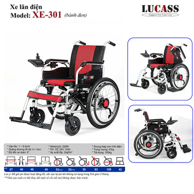 Xe lăn điện Lucass XE-301