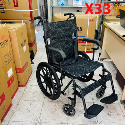 Xe lăn nhỏ gọn du lịch Lucass X33
