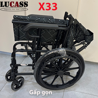 Xe lăn nhỏ gọn du lịch Lucass X33