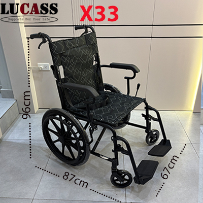 Xe lăn nhỏ gọn du lịch Lucass X33