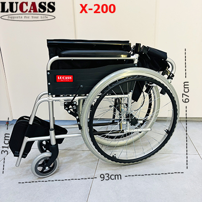 Xe lăn Lucass X200 khung hợp kim nhôm