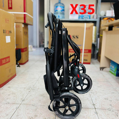Xe lăn du lịch gấp gọn Lucass X35