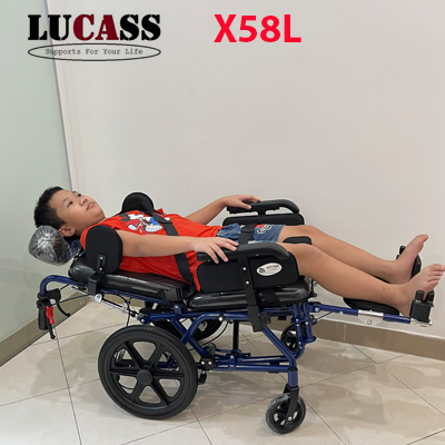 Xe lăn cho trẻ bại não Lucass X58L ngả nằm