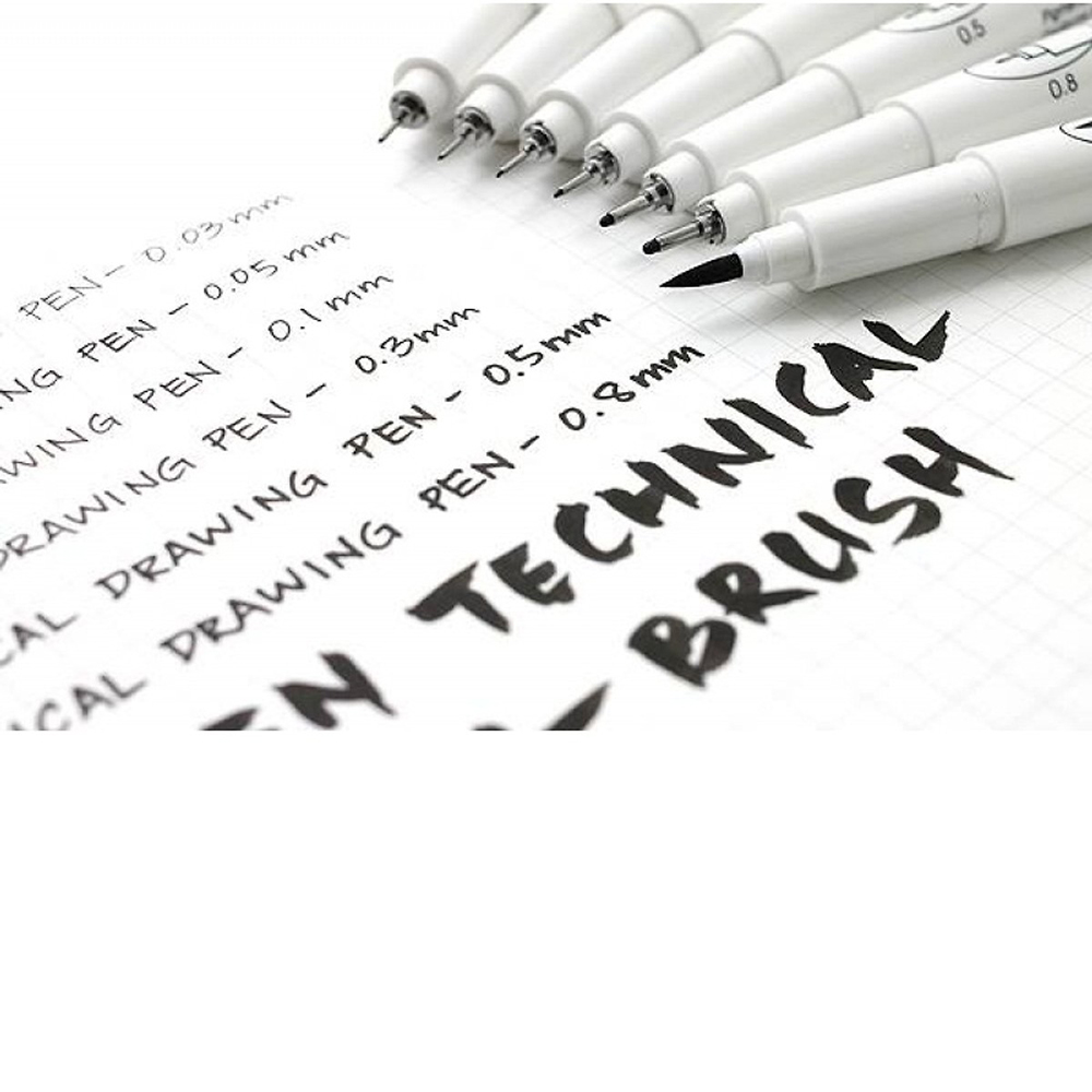 Bút Vẽ Kỹ Thuật Marvy 4600 - Ngòi 0.9 - Black