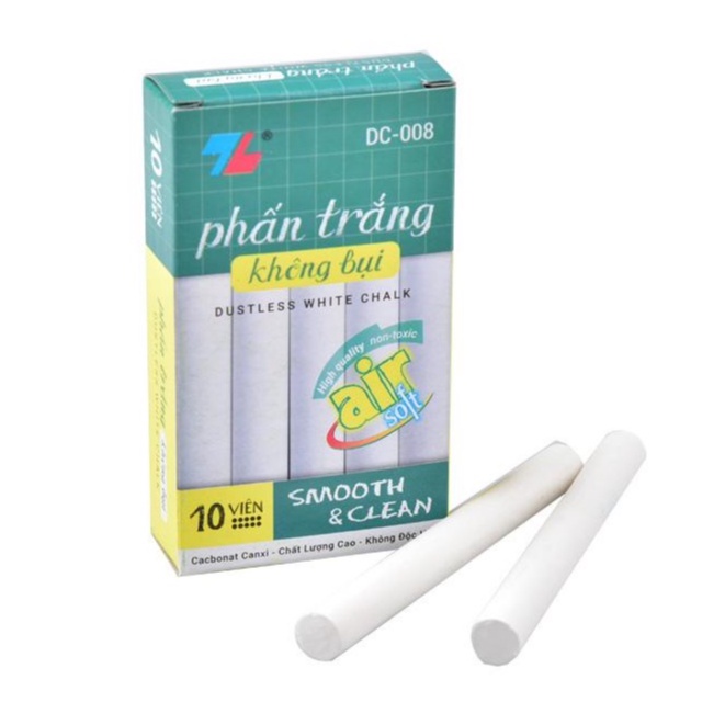 Phấn Trắng Không Bụi 10 Viên Thiên Long DC-008