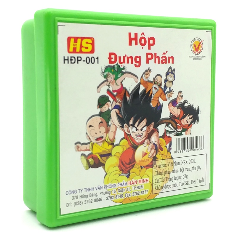 Hộp Đựng Phấn Bảy Viên Ngọc Rồng HĐP-001 (Màu Ngẫu Nhiên)