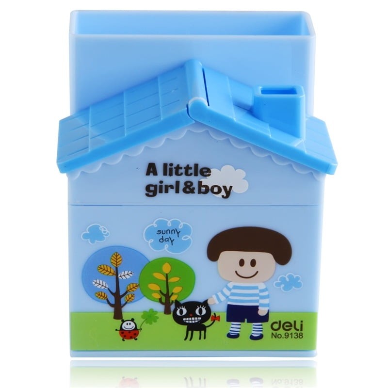 Cắm Bút Deli 9138 - Màu Xanh