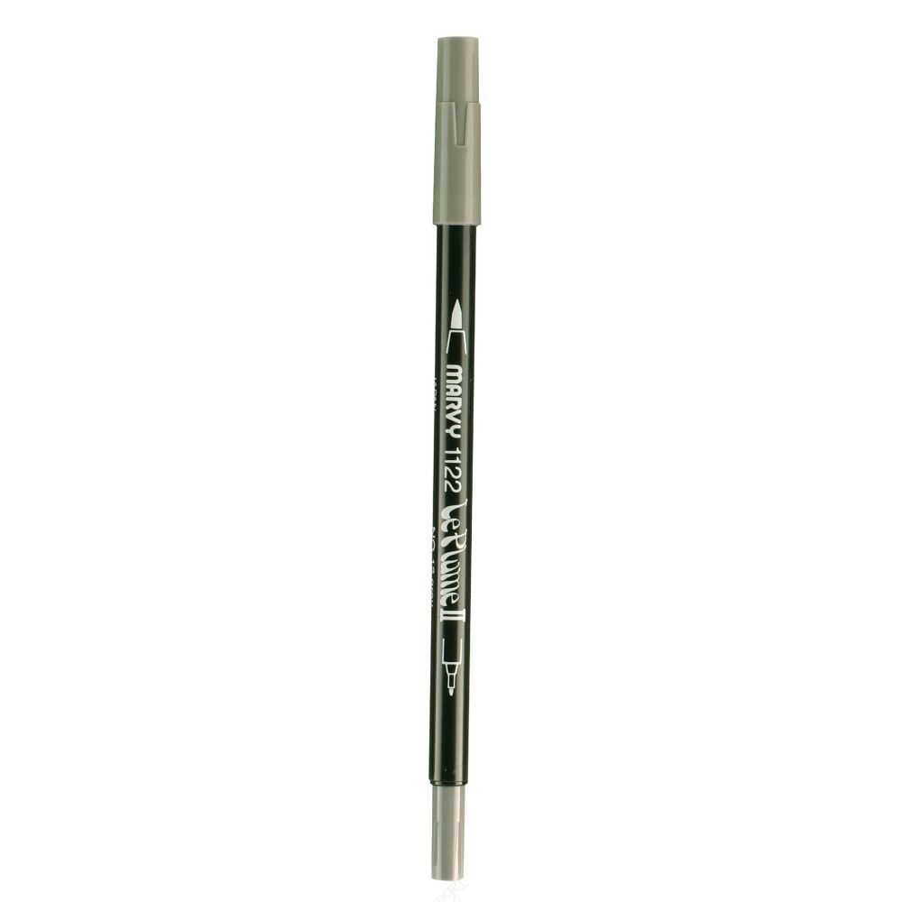 Bút Lông Hai Đầu Marvy 1122 No.12 - Grey