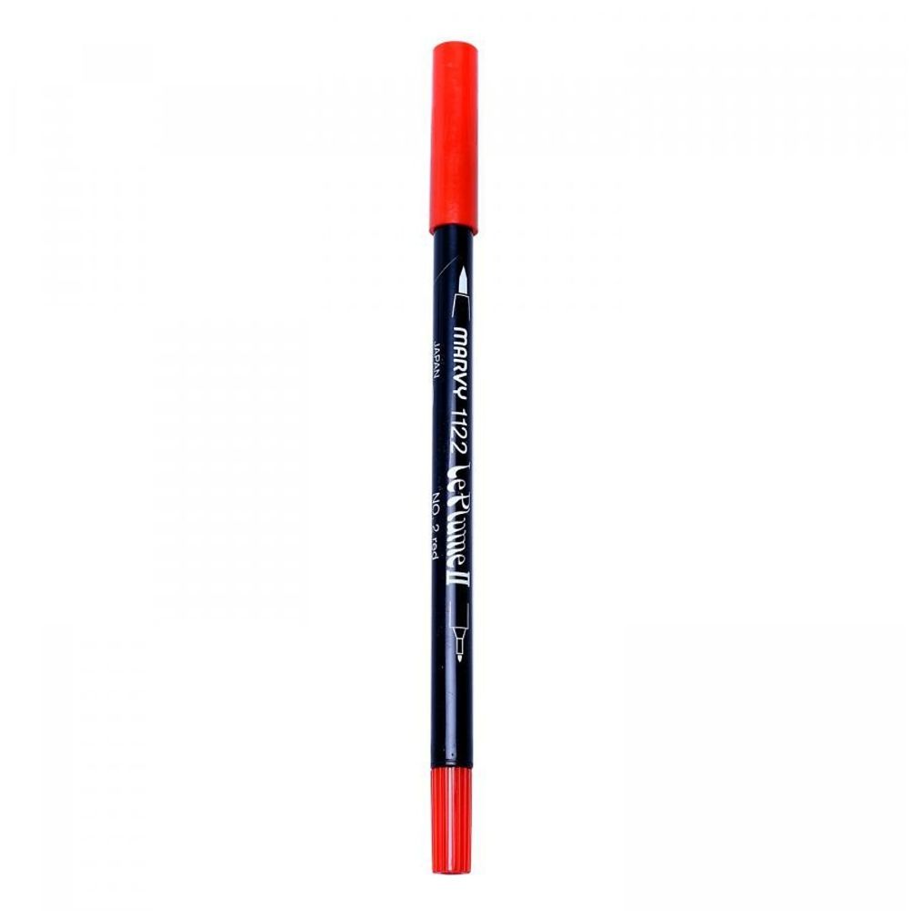 Bút Lông Hai Đầu Marvy 1122 No.2 - Red