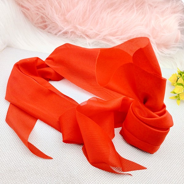 Khăn Quàng Đỏ Học Sinh 1m4 - Loại Trơn (Vải Tốt Chống Nhăn)