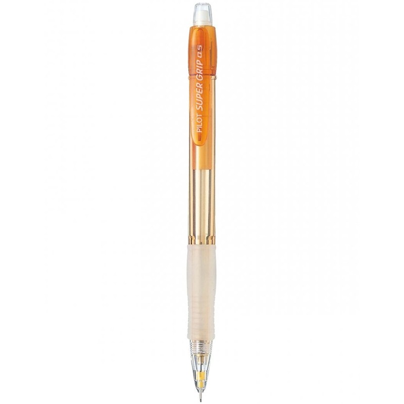 Bút Chì Bấm Pilot Super Grip Neon H-185N (Thân Cam)