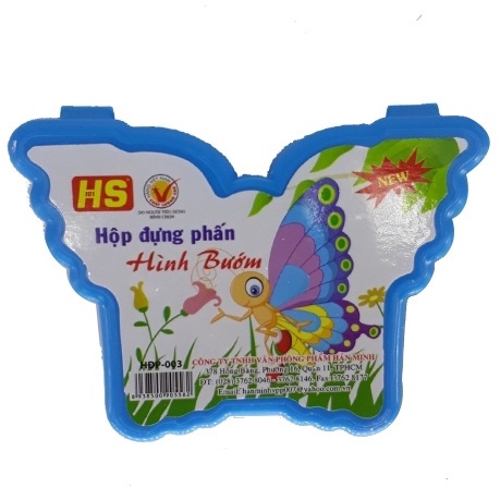 Hộp Đựng Phấn HS Hình Bướm HĐP-003 (Màu Ngẫu Nhiên)