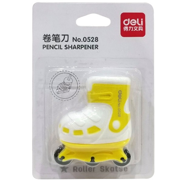 Chuốt Chì Mini - Giày Patin 528 Deli - Màu Trắng Vàng