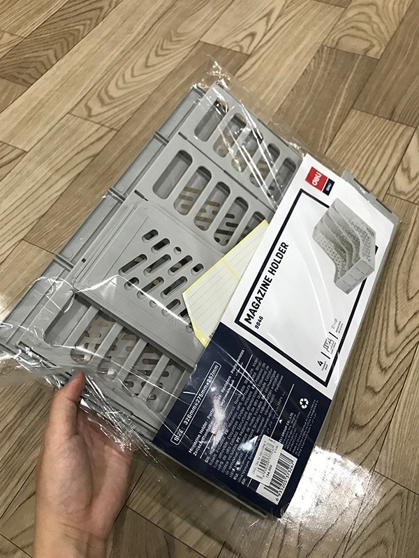 Giá Tài Liệu Cứng 4 Ngăn Đứng Deli 9846