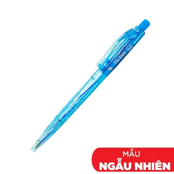 Bút Bi Bấm 0.5mm Thiên Long TL-061 (Mực Xanh)