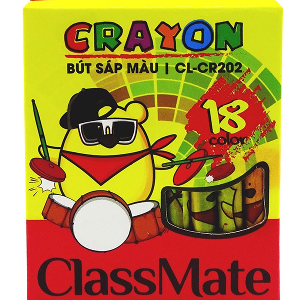 Bút Sáp ClassMate 18 Màu CL-CR202