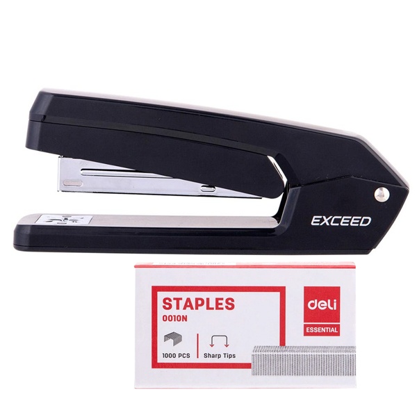 Bấm Kim 10 Deli 0229A - Kèm Hộp Ghim 10 (Giao Màu Ngẫu Nhiên)