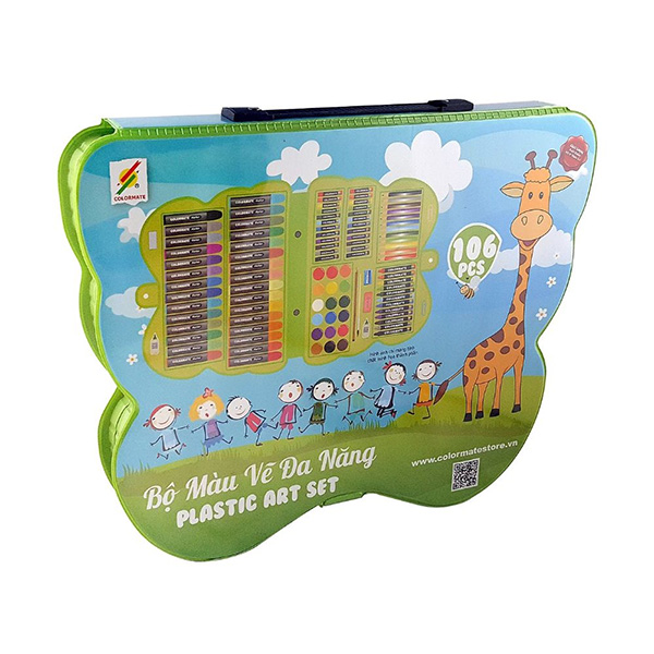 Bộ Màu Vẽ Đa Năng Hộp Nhựa CM-106PLS Colormate