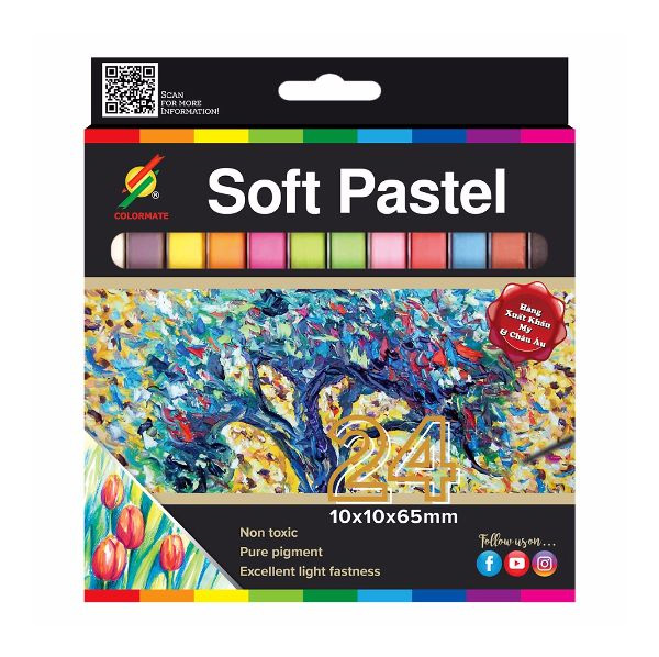 Hộp Giấy 24 Cây Sost Pastel CM-SOFTPASTEL-24C