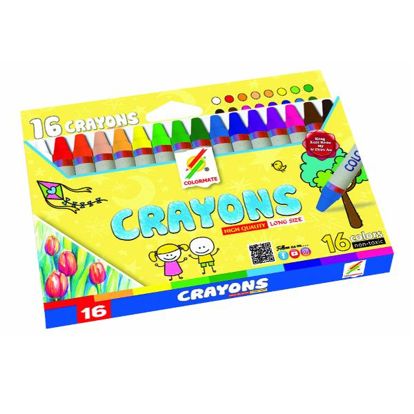 Bút Sáp Màu Crayons 16 Cây (16P)