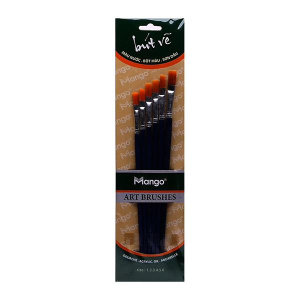 Bộ 6 Cây Cọ Vẽ Đục Mango CV-DD