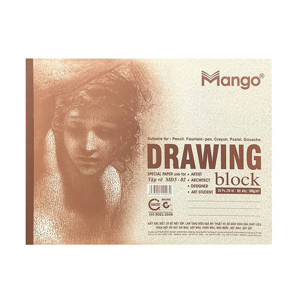 Tập Giấy Vẽ A3 Drawing Mango MD3-02