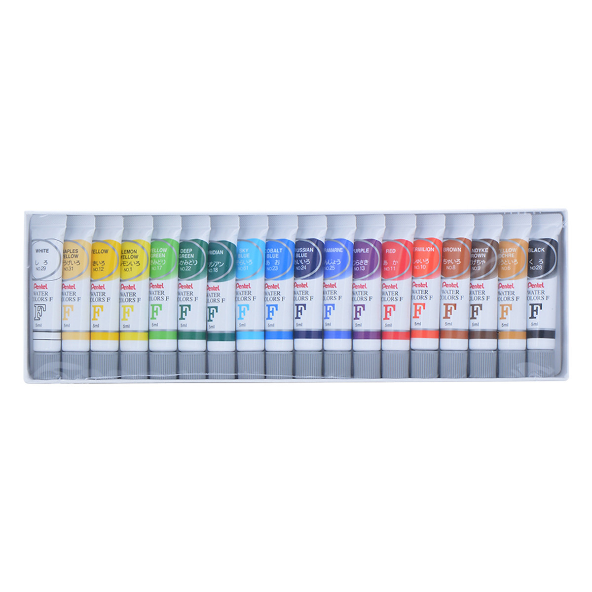 Màu Nước Pentel WFRS-18 (18 Màu) - Dạng Tuýp