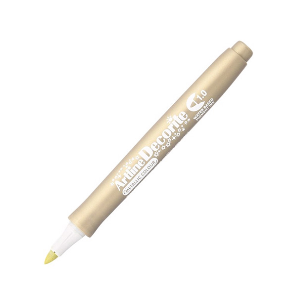 Bút Vẽ Màu Nổi - Artline Decorite 1.0mm (EDFM-1 METALLIC GOLD)