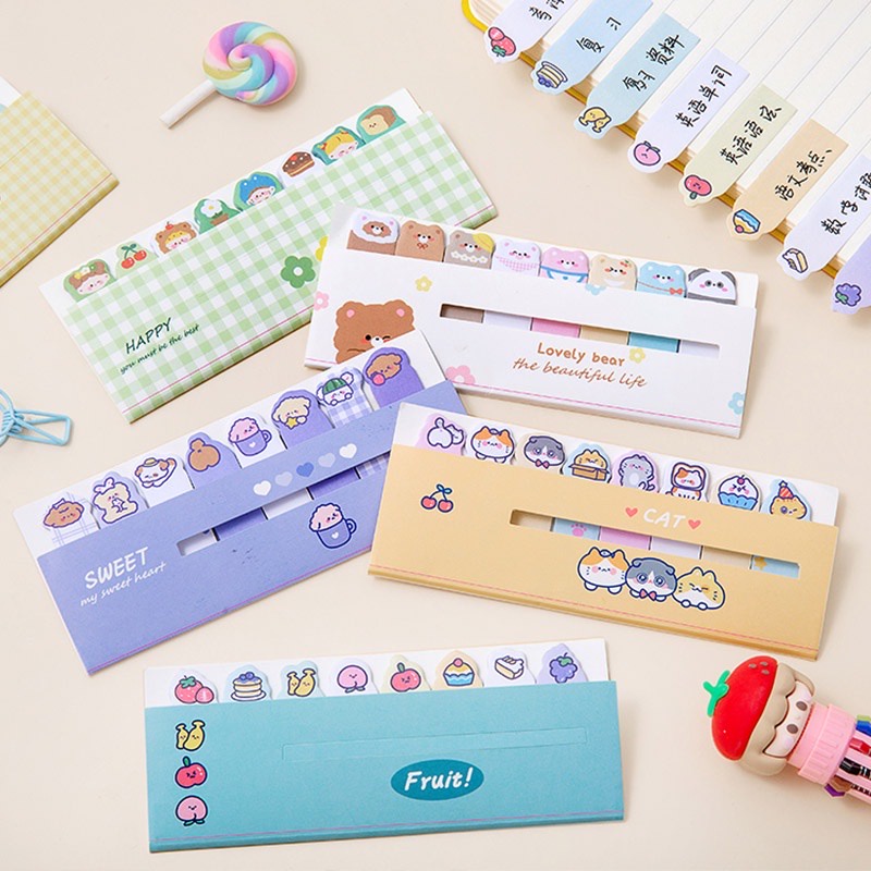 Giấy Đánh Dấu Trang Hoạt Hình Cute No.2858 (120 Tờ)