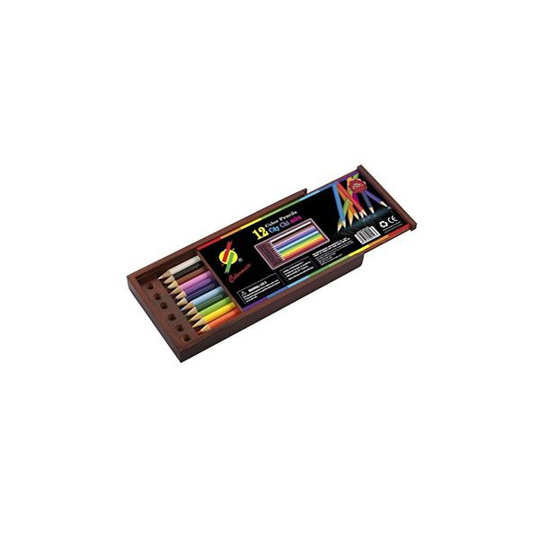 Hộp Gỗ 12 Cây Bút Chì Màu Colormate