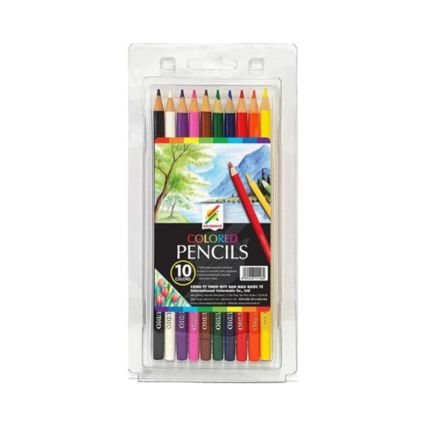 Hộp Nhựa 10 Cây Bút Chì Màu Colormate