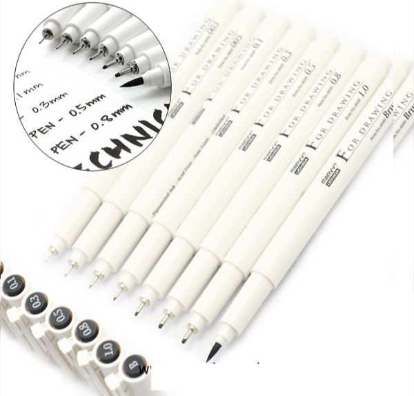 Bút Vẽ Kỹ Thuật Marvy 4600 - Ngòi 0.9 - Drak Brow