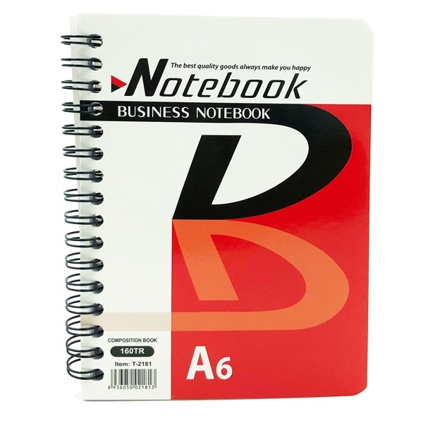 Sổ Lò Xo Business A6 160 Trang Toppoint T-2181 - Đỏ