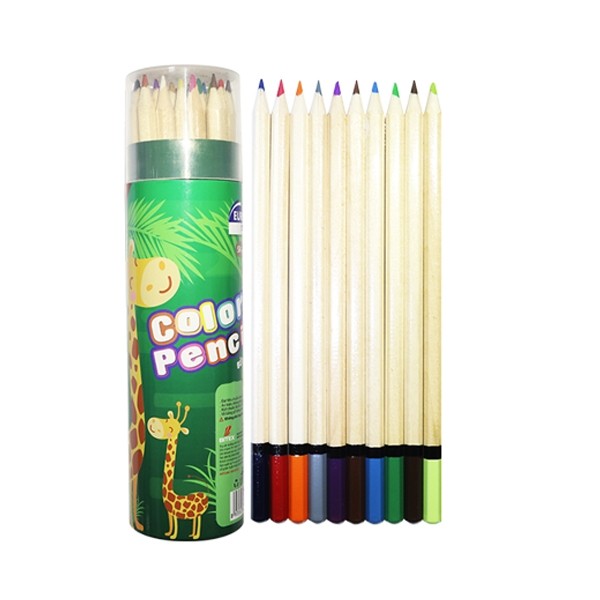 Bút Chì Màu Hộp Giấy Tròn Smart Kids SK-CP2002 (24 Màu/Hộp)