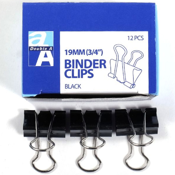 Hộp Kẹp Bướm Double A 19mm (12 Chiếc)