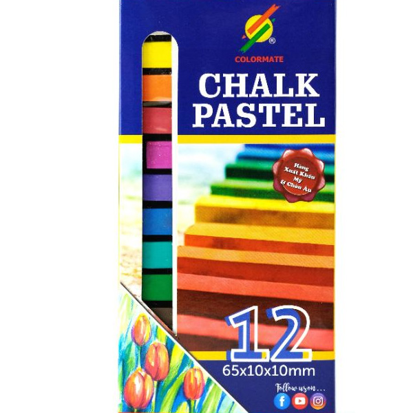 Hộp Giấy 12 Cây Phấn Màu Colormate