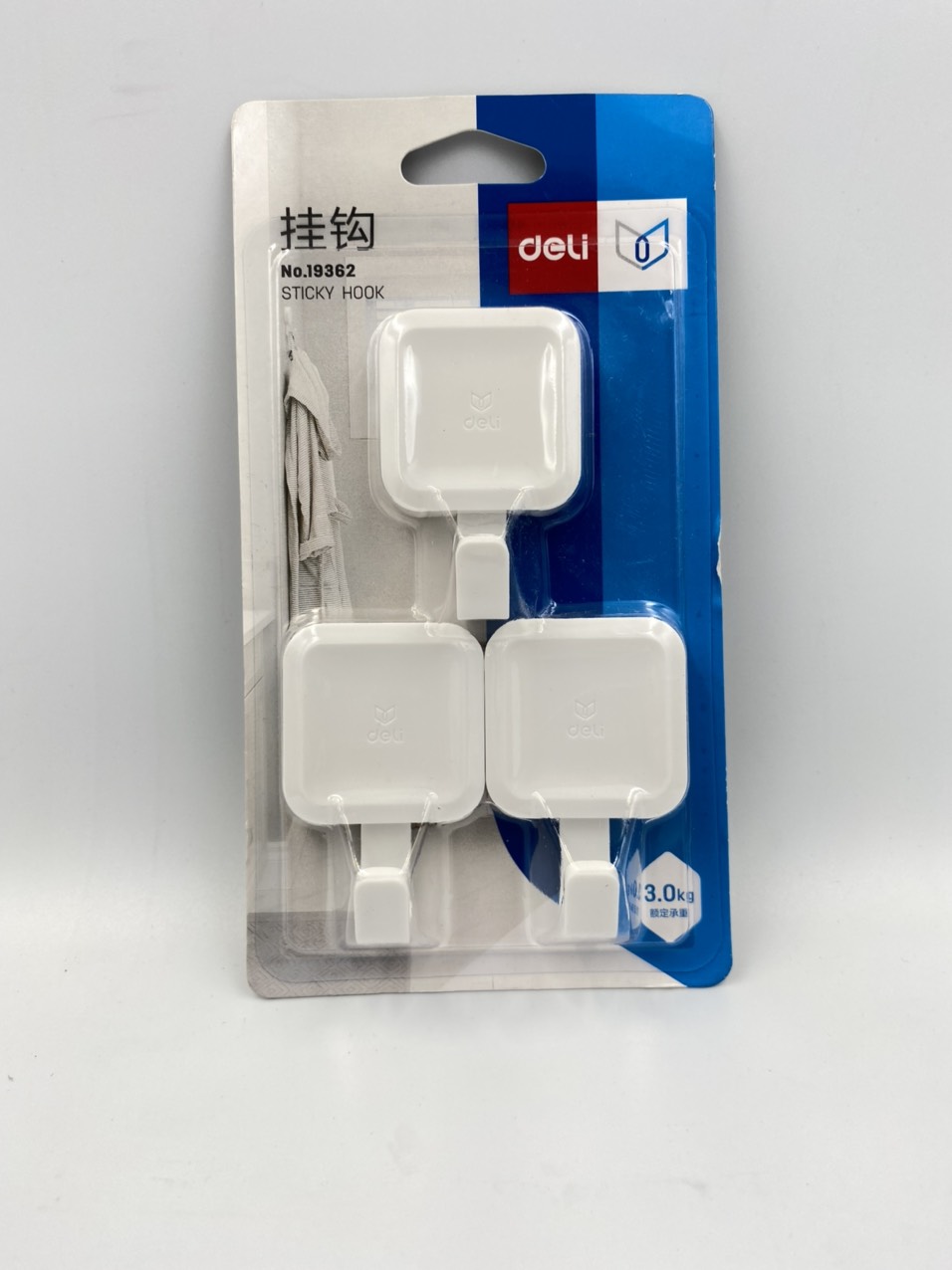 Móc Dán Tường DeLi - 19362 Trọng Lượng Treo 3 kg