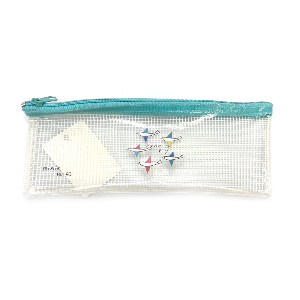 Túi Kéo Lưới Little Shell - Túi Đựng Bút Viết Học Sinh B6-90