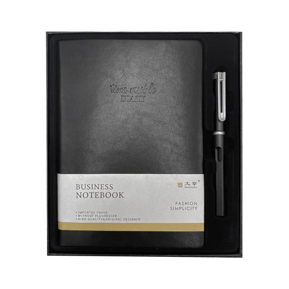 Sổ Tay Da Hộp Cao Cấp Note Book B5 - Tặng Kèm Bút - 0218