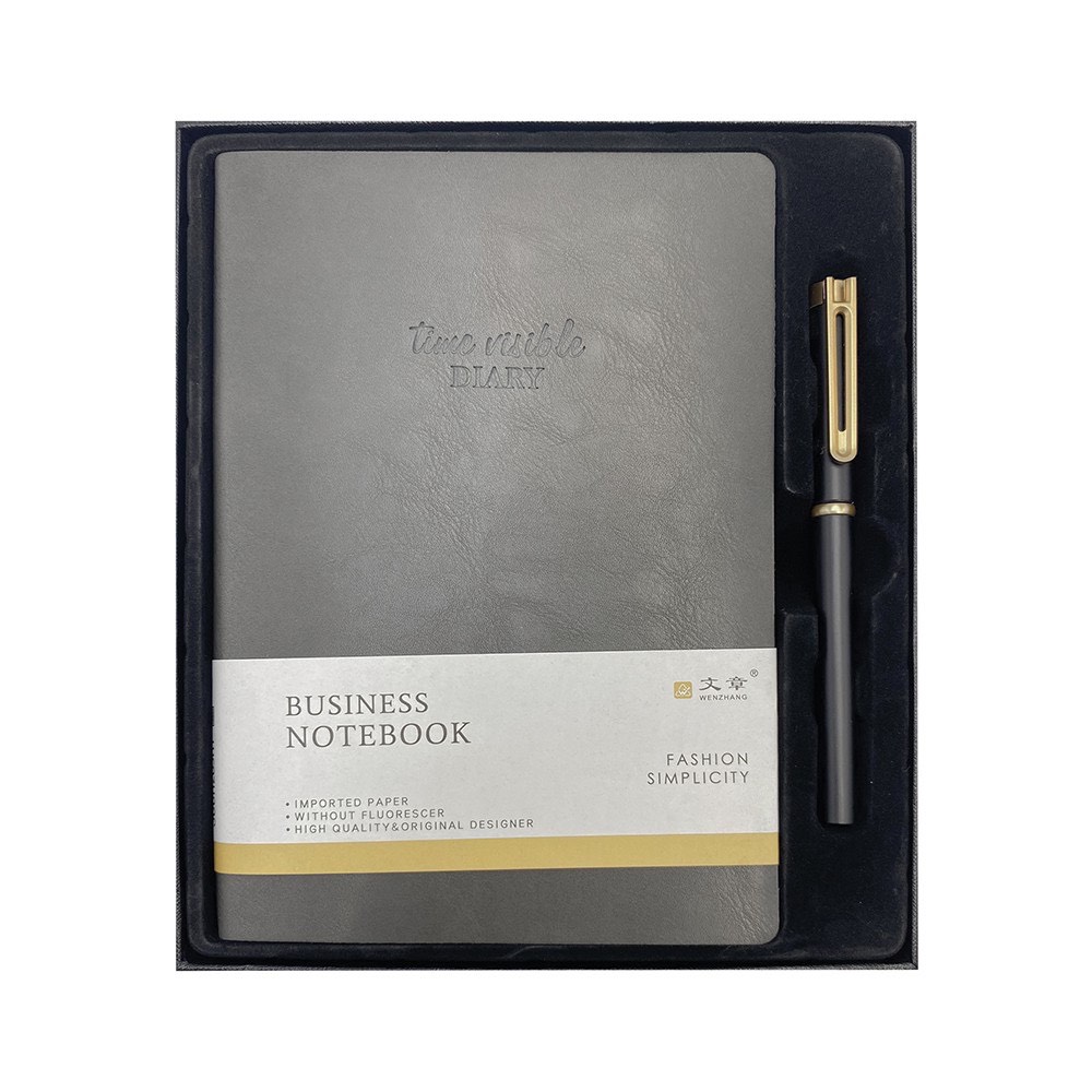 Sổ Tay Da Hộp Cao Cấp Note Book A5 - Tặng Kèm Bút - 0225