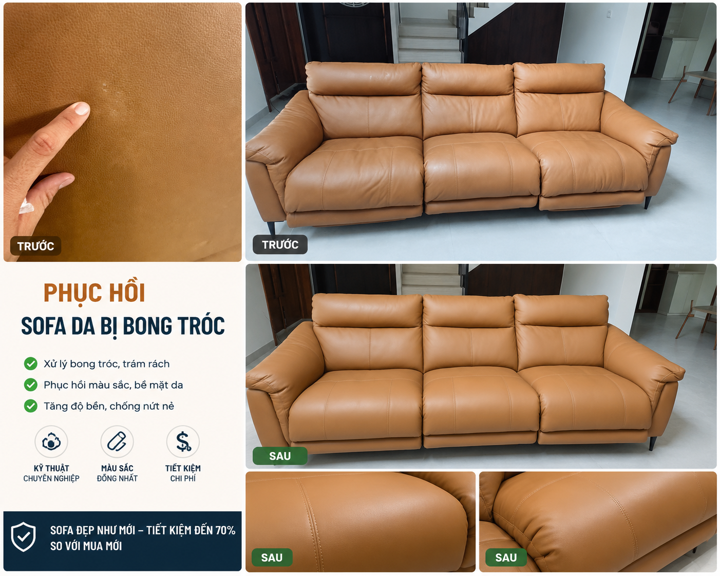Sofa Da Bị Bong Tróc Có Sửa Được Không? Chuyên Gia Giải Đáp