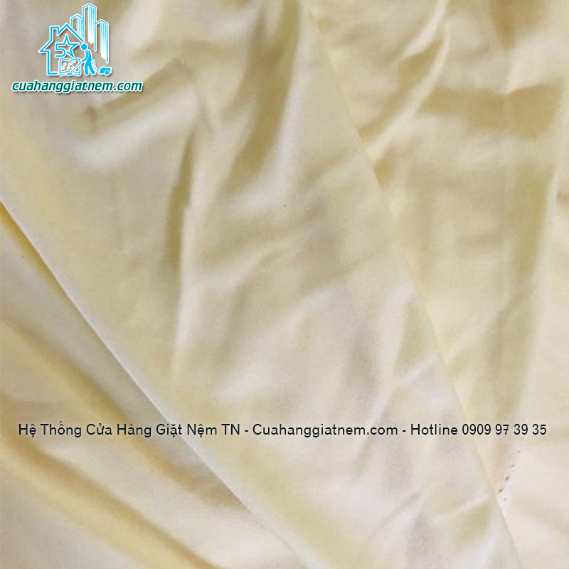 Áo bọc nệm 2 mặt vải thun trơn màu vàng kem kích thước theo yêu cầu
