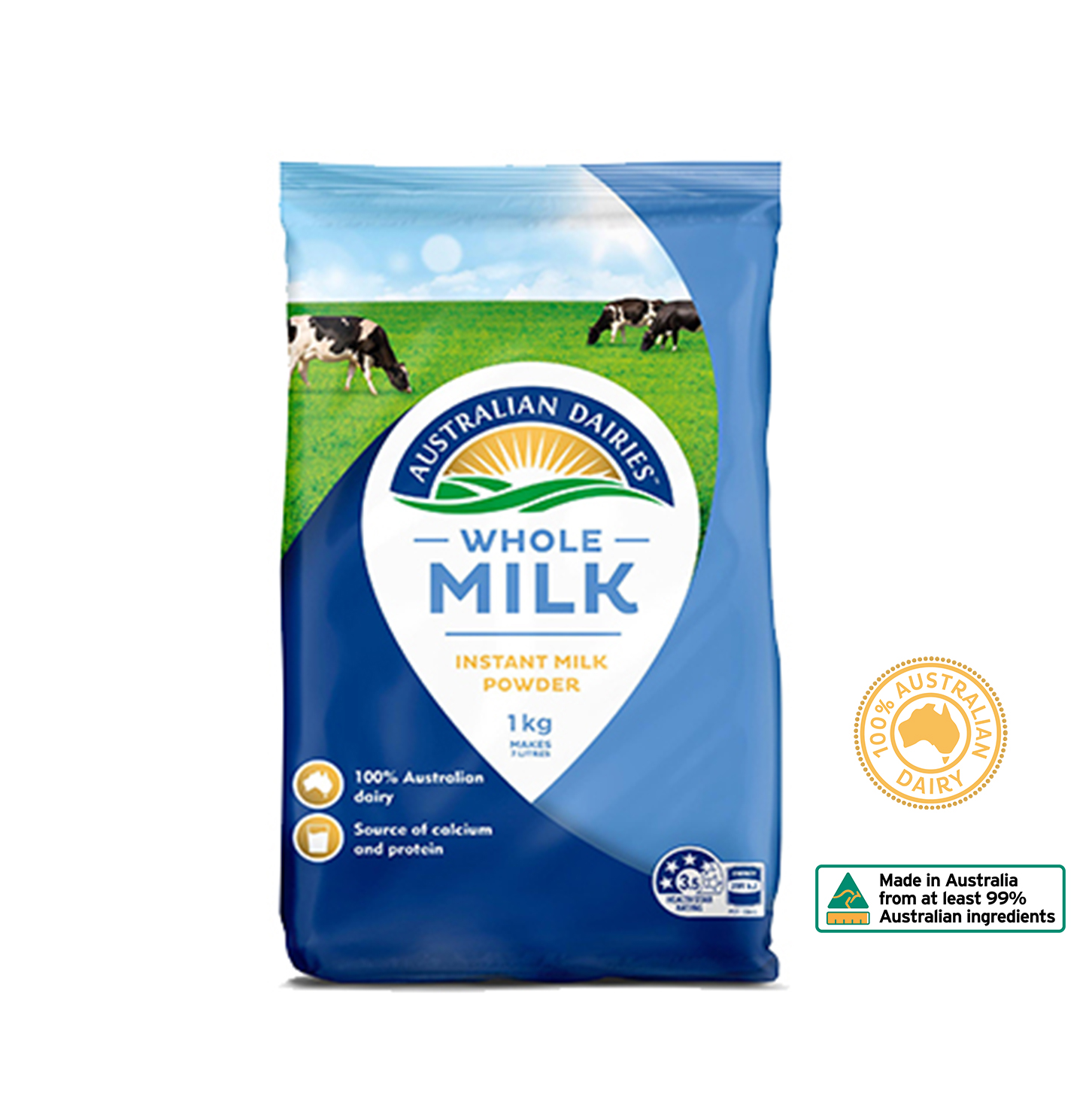 SỮA AUSTRALIAN DAIRIES WHOLE MILK 1 KG
