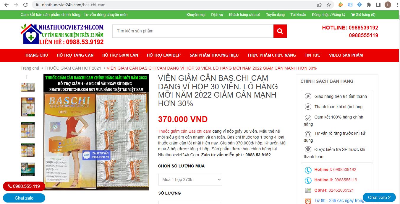tac-hai-cua-thuoc-giam-can-baschi-thai-lan