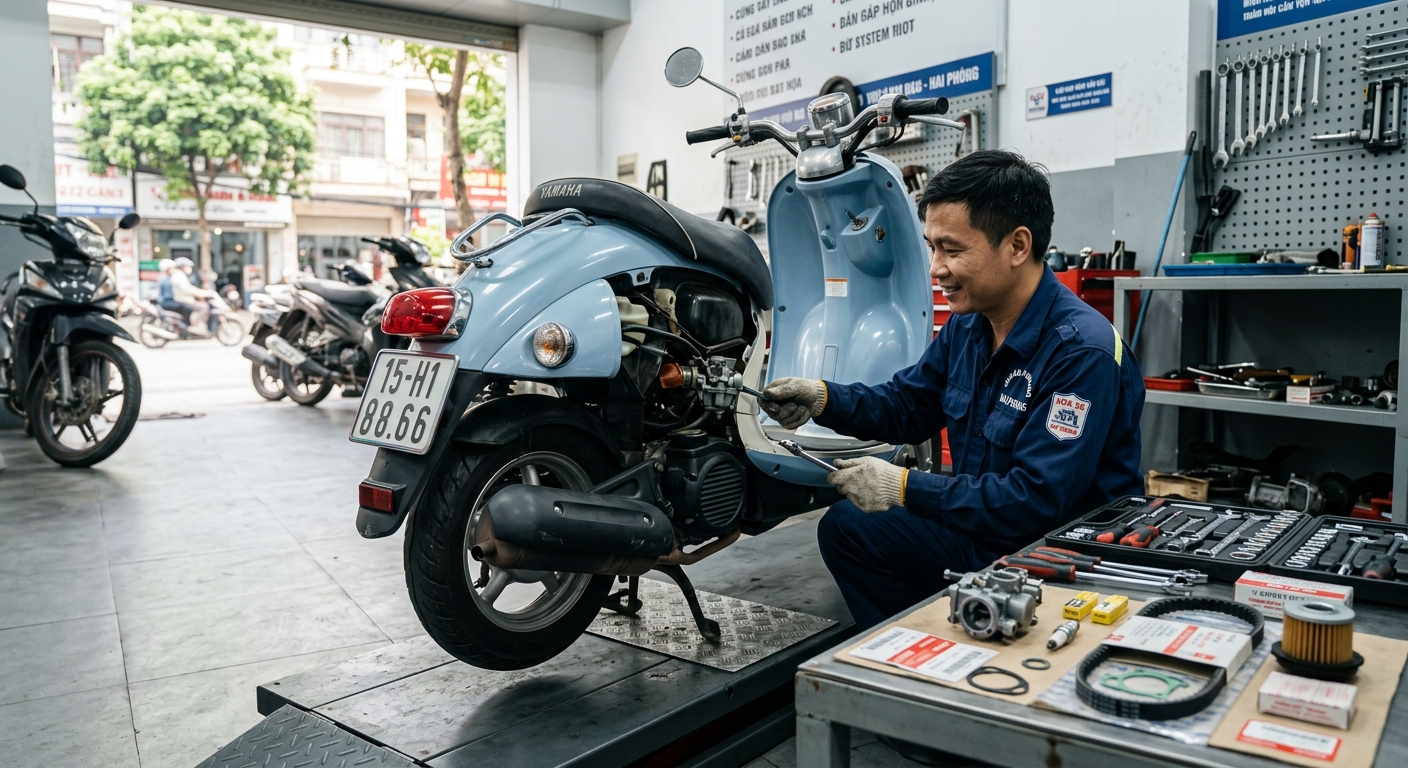 Dịch Vụ Sửa Xe Máy Tại Hải Phòng Chuyên Nghiệp, Giá Tốt | Đức Quảng